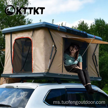 Khemah Bumbung Kereta SUV Camping 60kg Khaki